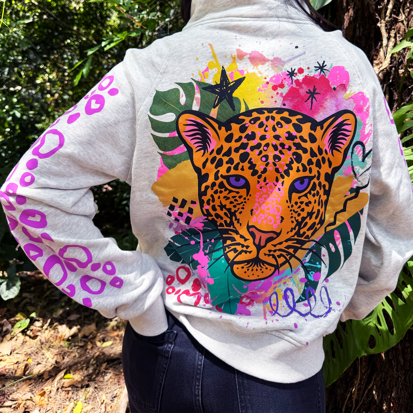 Tiger and Flowers