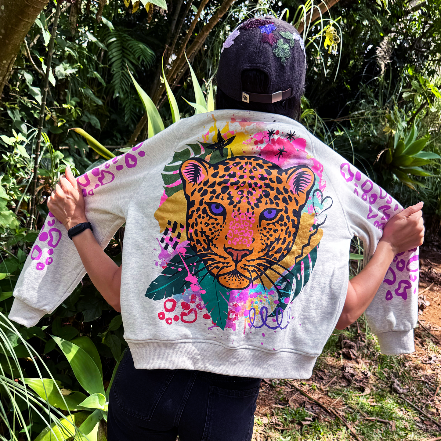 Tiger and Flowers